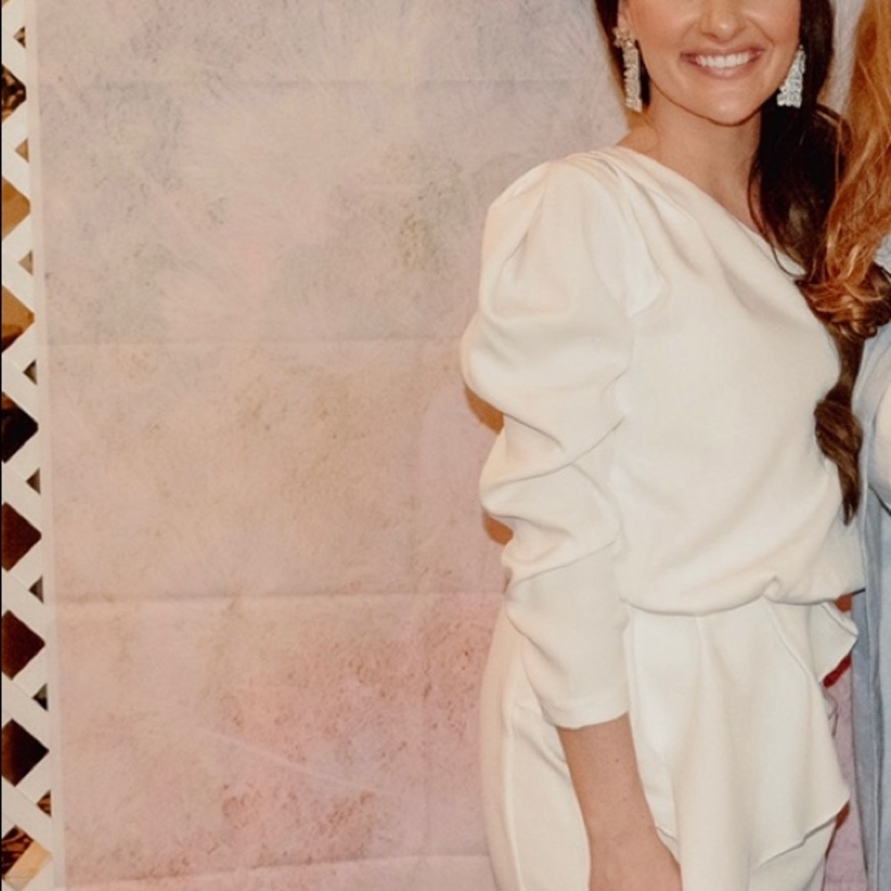 White one shoulder dress